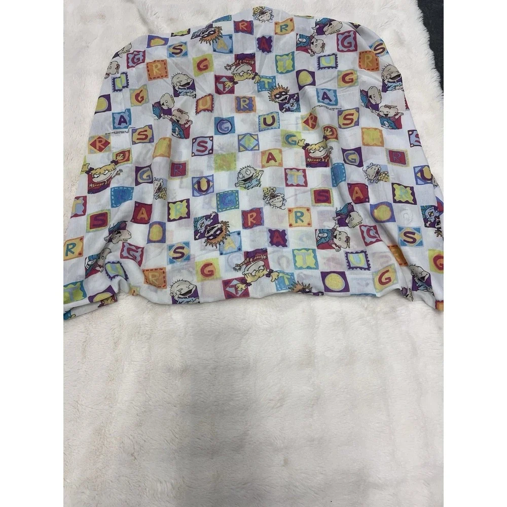 1999 Rugrats Nickelodeon Alphabet Blocks Twin Fitted Sheet Tommy Angelica